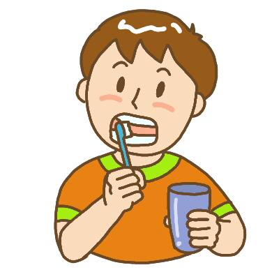 歯を磨く 歯を磨く